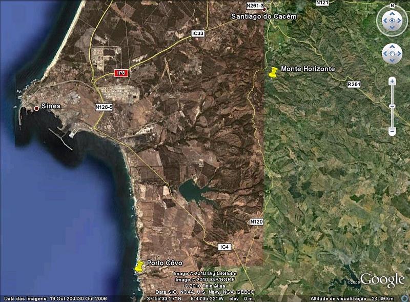 Porto Côvo Map